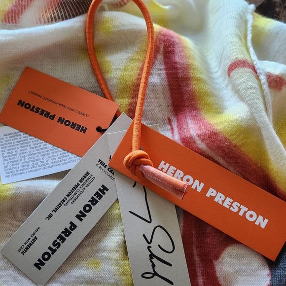 Heron Preston x Kenny Scharf crewneck wool exposed seams sweater Sz XS - Picture 8 of 10